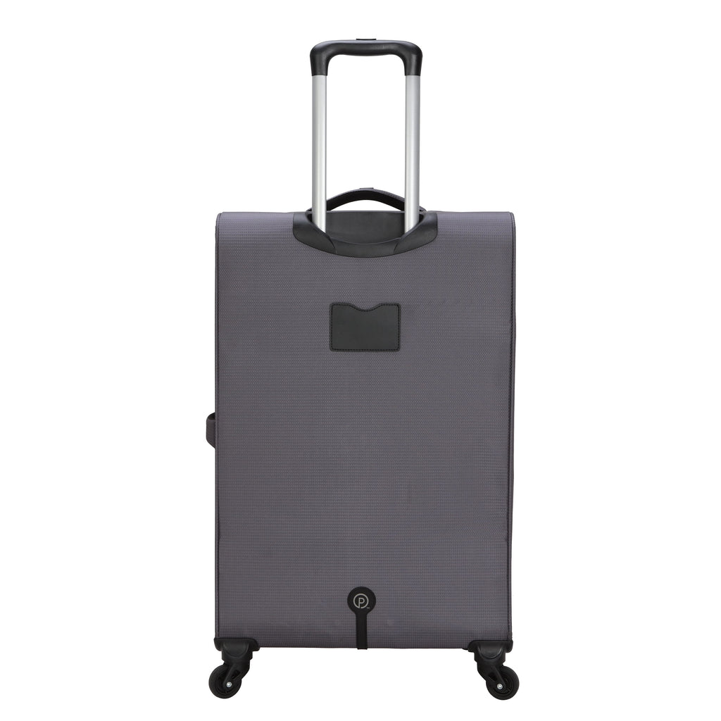 30 Inch Gravity Free Softside Travel Upright Checked Luggage, Grey, Adult - Top Travel