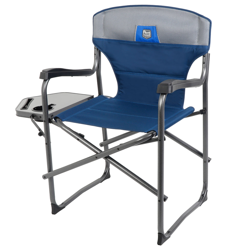 Timber Ridge Folding Director’s Beach & Camping Chair with Phone/Tablet Holder 2-Pack