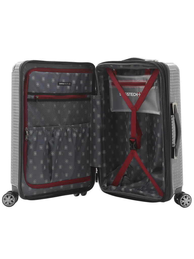 Swisstech Excursion 21" Hardside Rolling Upright Carry-On - Charcoal