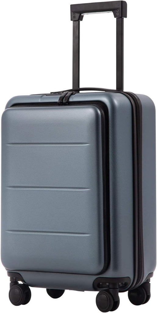 2 - Piece Luggage Set - ABS+PC Carry - On and Spinner Trolley with Pocket Compartment - Top Travels