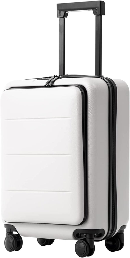 2 - Piece Luggage Set - ABS+PC Carry - On and Spinner Trolley with Pocket Compartment - Top Travels