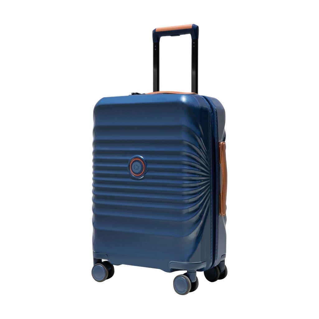 28" Carry on Luggage Lightweight Suitcase TSA Lock USB port Expandable Luggage Artificial leatherTop handle Spinner Wheels BLUE - Top Travels