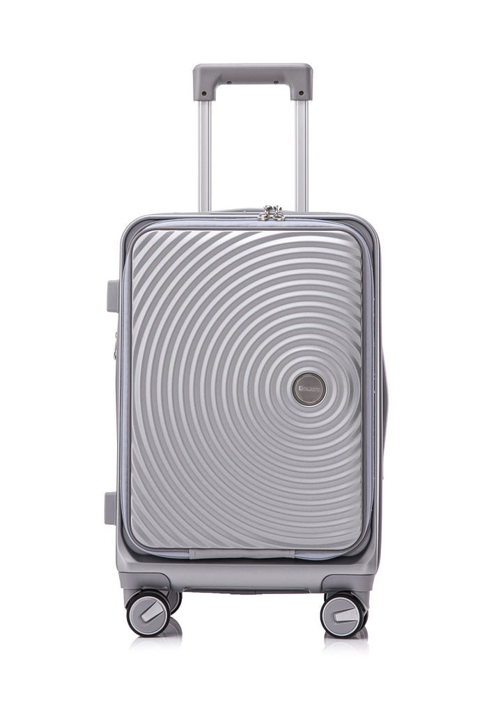 3 - Piece Expandable Luggage Set (20/24/28), Lightweight 100% PC Hard Shell with Front Pocket, TSA Lock, and Spinner Wheels, Airline Approved Carry - On - Top Travels