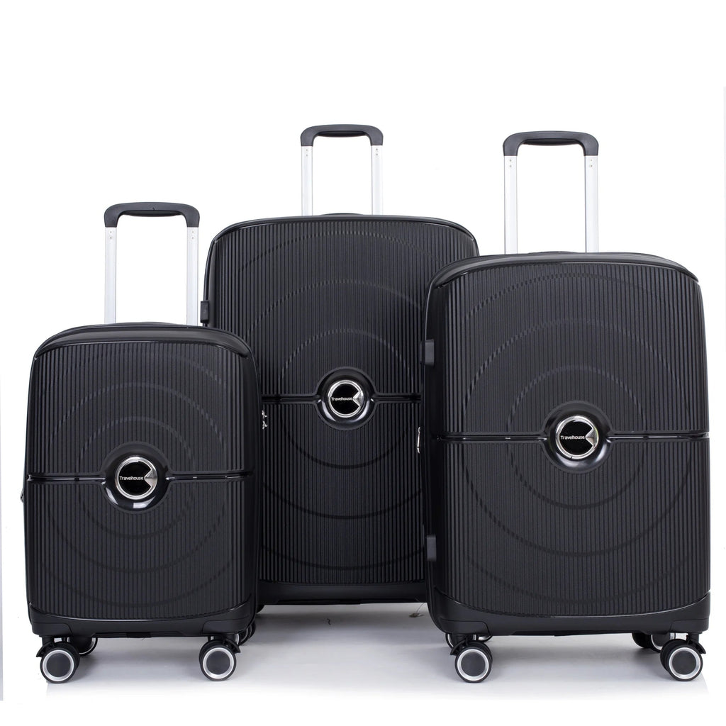 3 - Piece Lightweight Hardside Luggage Set - 20", 24", 28" Expandable with TSA Lock & Spinner Wheels - Top Travels
