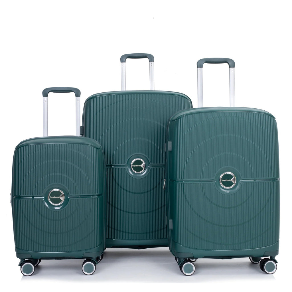 3 - Piece Lightweight Hardside Luggage Set - 20", 24", 28" Expandable with TSA Lock & Spinner Wheels - Top Travels