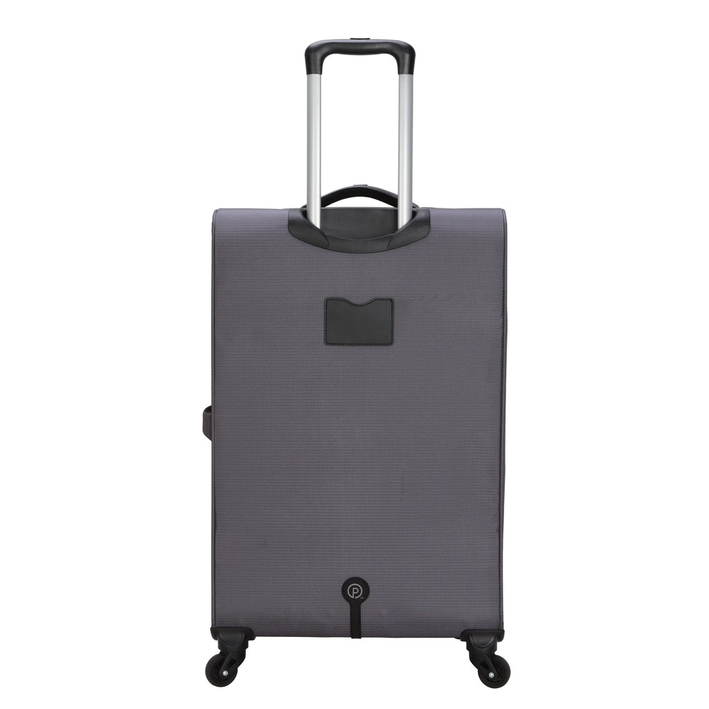 30 Inch Gravity Free Softside Travel Upright Checked Luggage, Grey, Adult - Top Travels