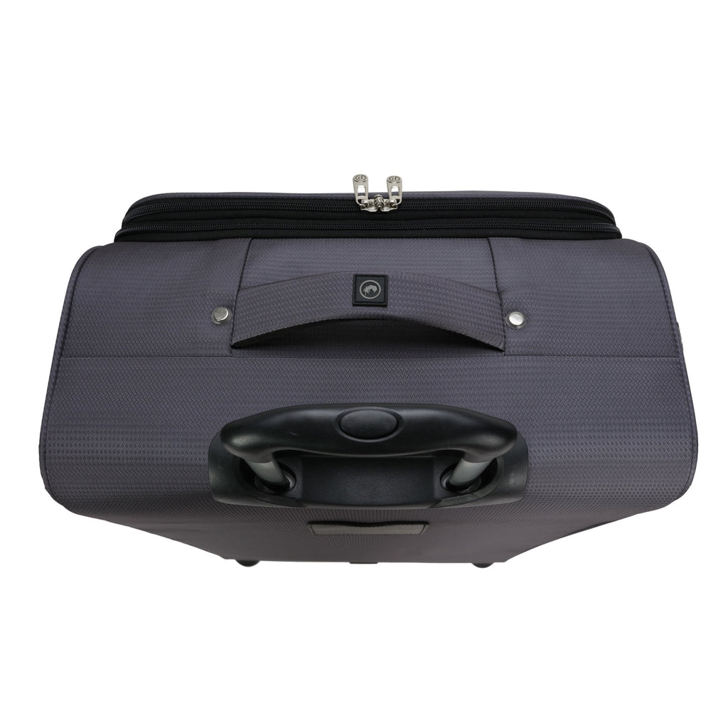 30 Inch Gravity Free Softside Travel Upright Checked Luggage, Grey, Adult - Top Travels