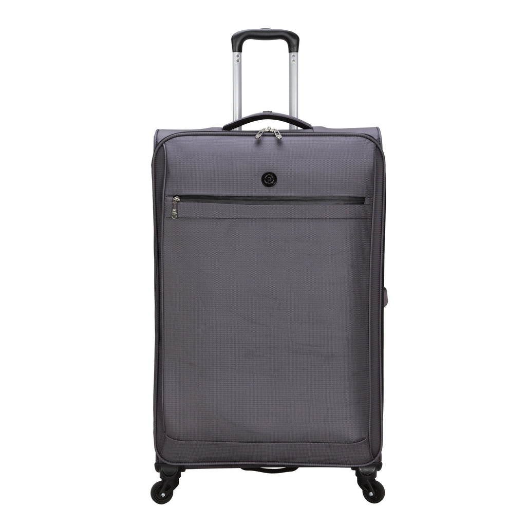 30 Inch Gravity Free Softside Travel Upright Checked Luggage, Grey, Adult - Top Travels