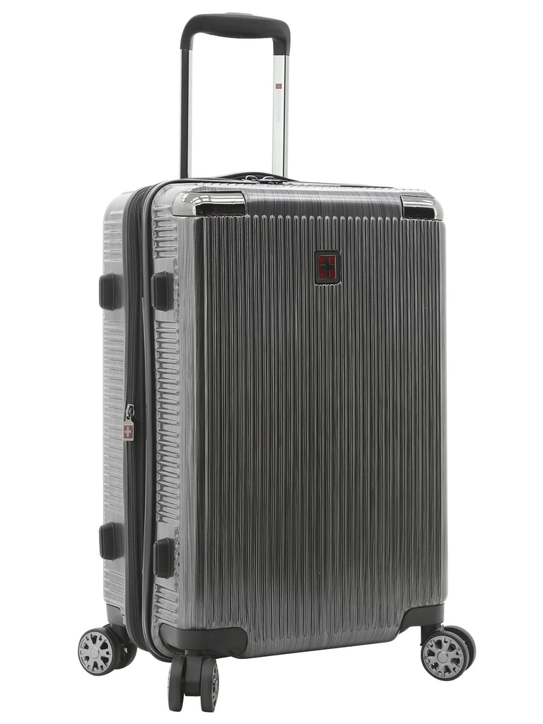 Swisstech Excursion 21" Hardside Rolling Upright Carry-On - Charcoal