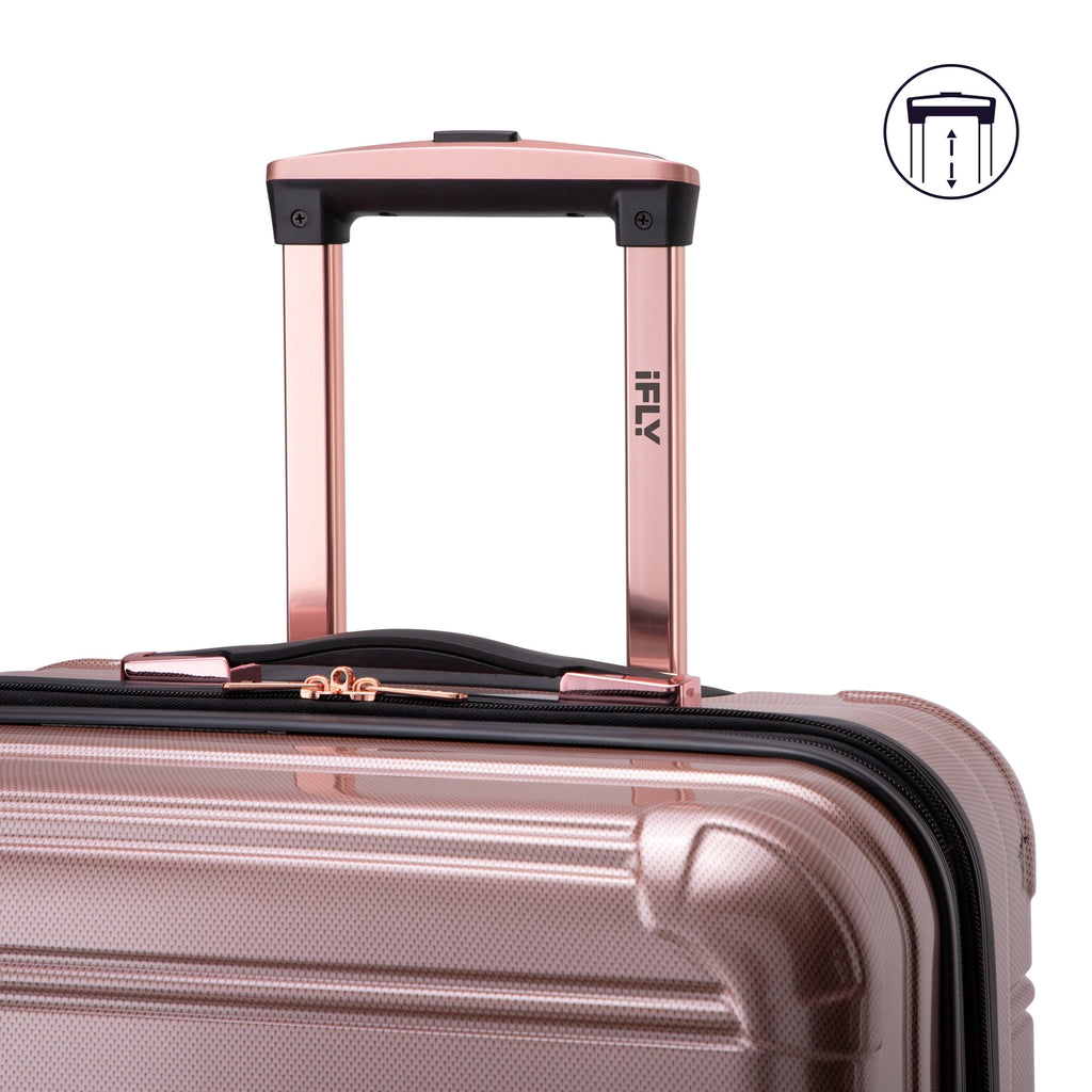 Hardside Fibertech Luggage 28" Checked Luggage, Rose Gold