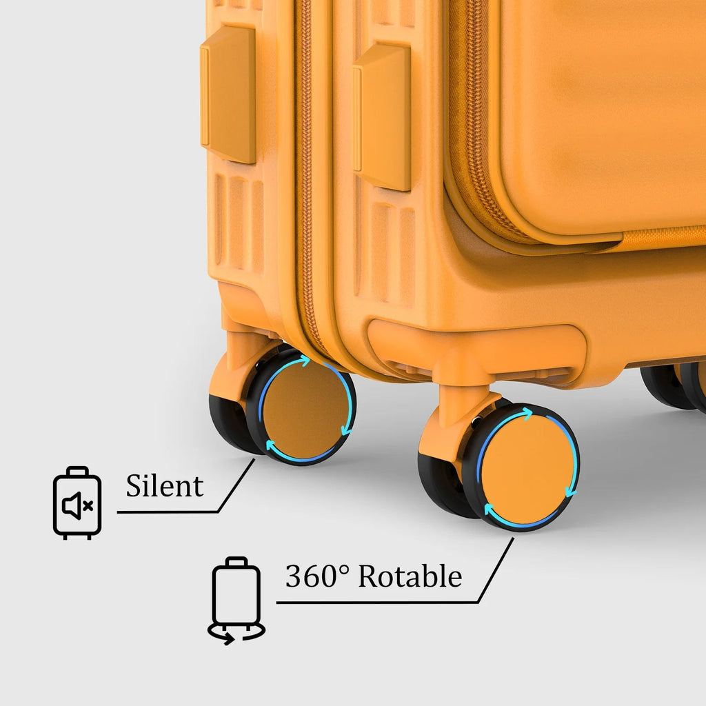 4 - Piece PC Hardside Spinner Luggage Set - Expandable Suitcases (20"/24") and 28" Checked Luggage - Top Travels