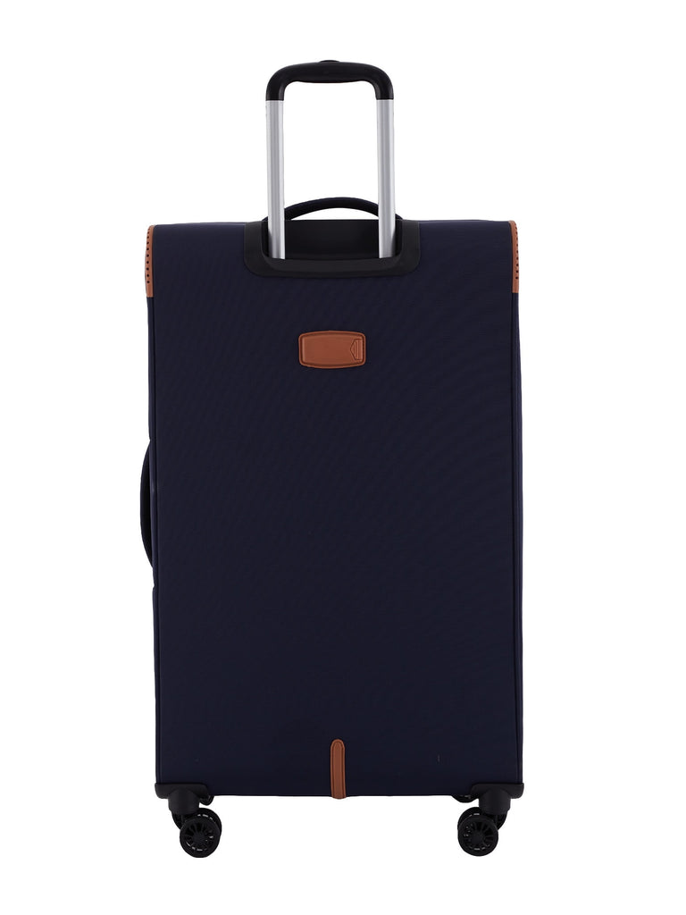 5Pc Soft-Side Spinner Travel Luggage Set, Navy - Top Travel