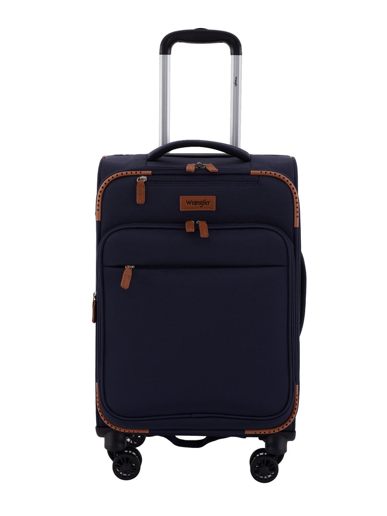5Pc Soft - Side Spinner Travel Luggage Set, Navy - Top Travels