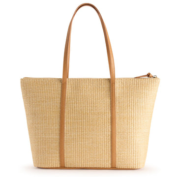 Amy Straw Beach Tote Bag