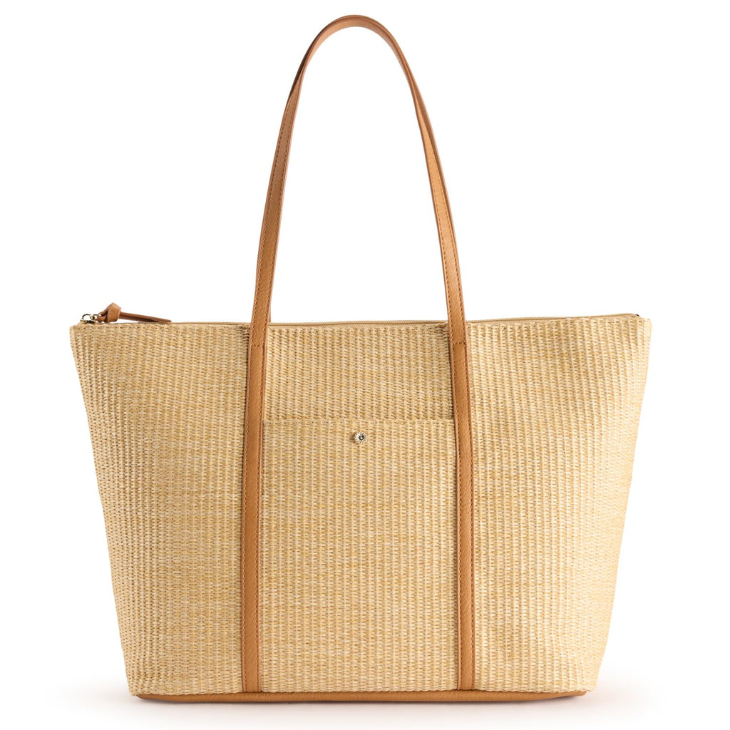 Amy Straw Beach Tote Bag