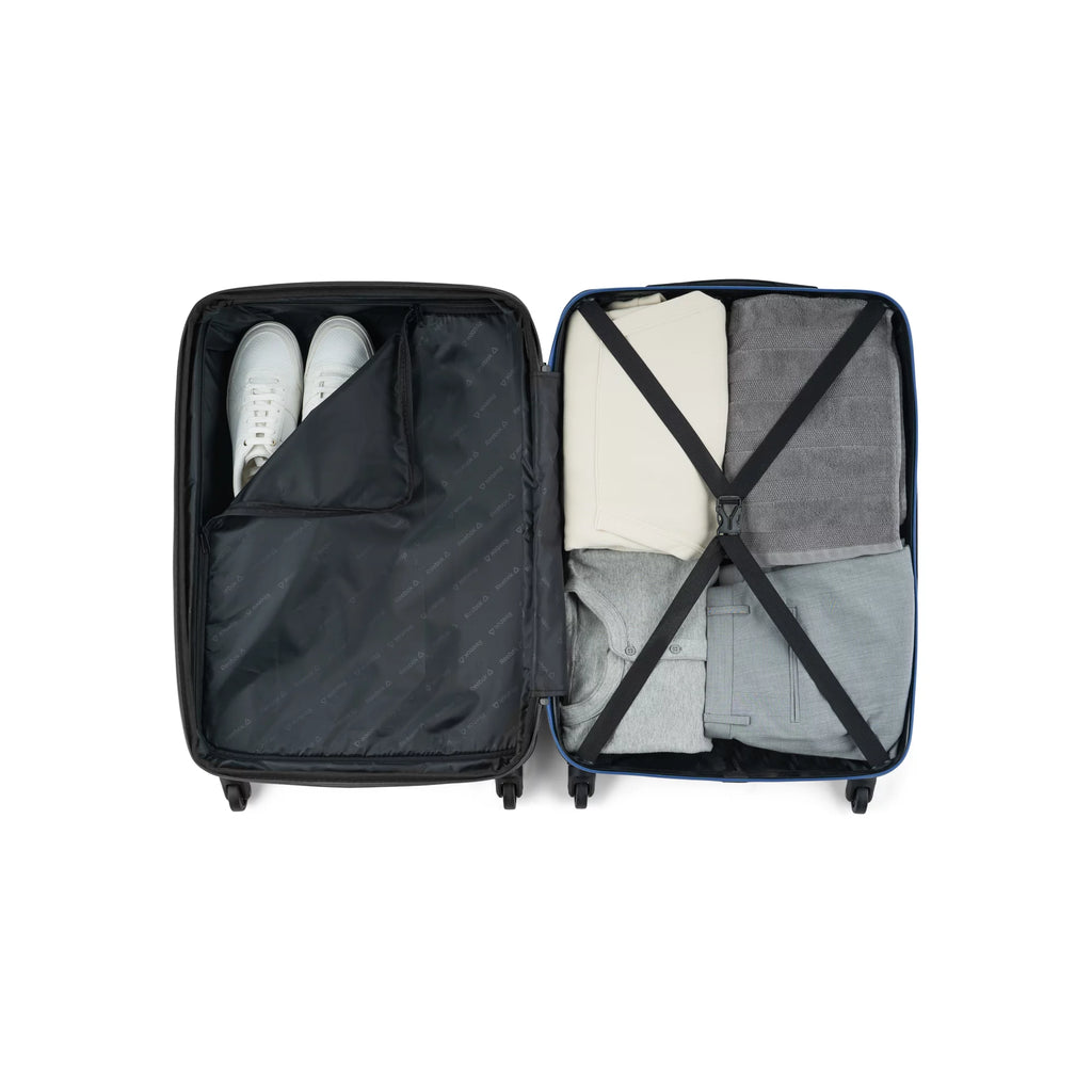 Double Dribble Collection - 3 Piece Hardside Set Luggage Nested - ABS (Carry-On, 24", 28")