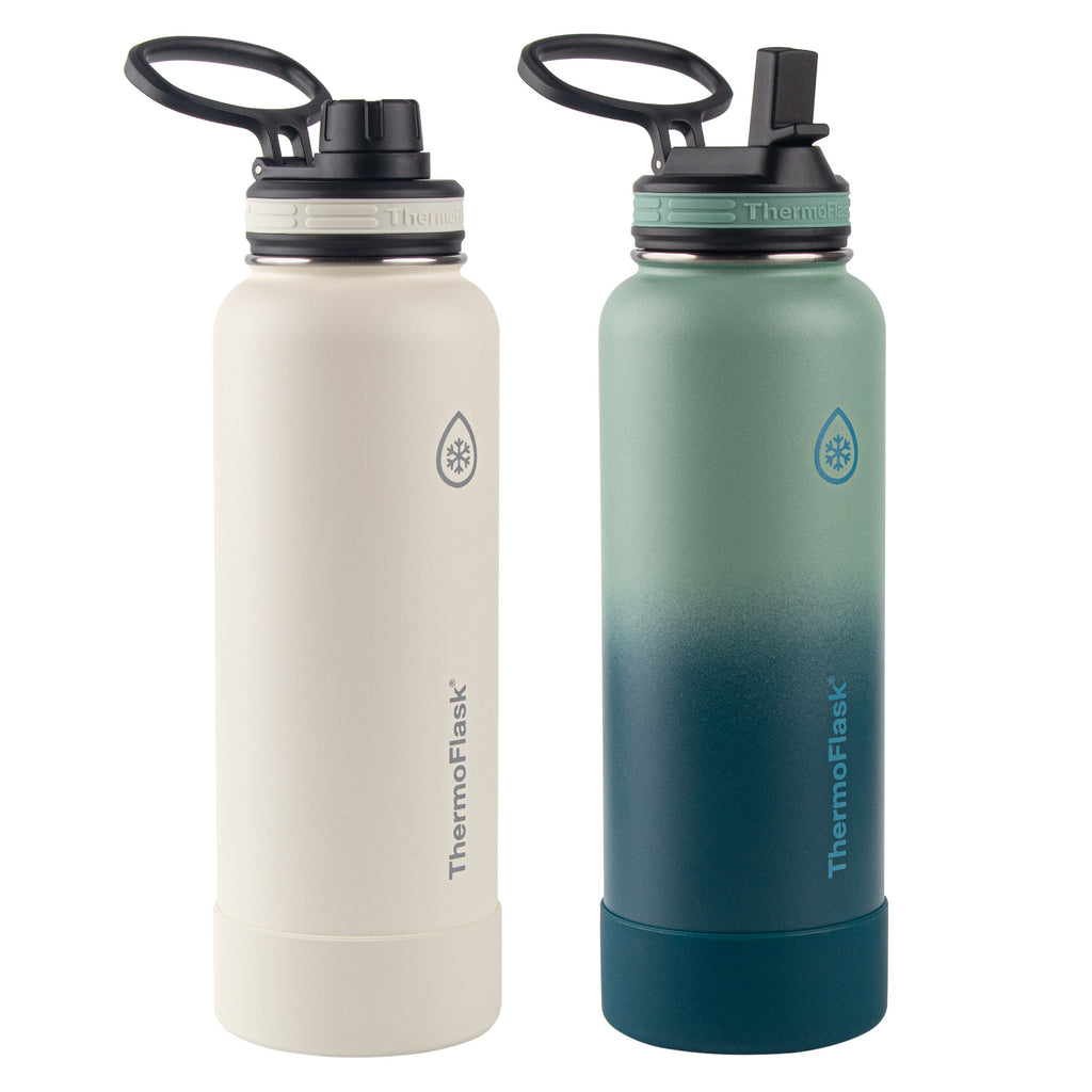 Thermoflask 40 Oz Stainless Steel Bottles, 2-Pack