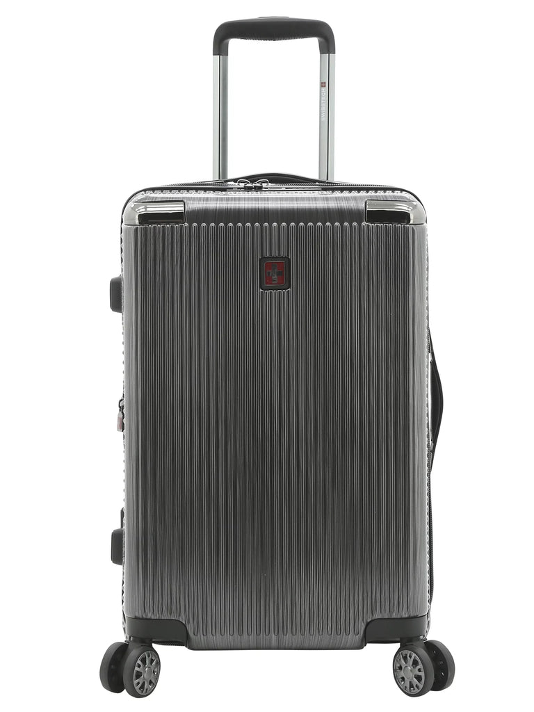 Swisstech Excursion 21" Hardside Rolling Upright Carry-On - Charcoal