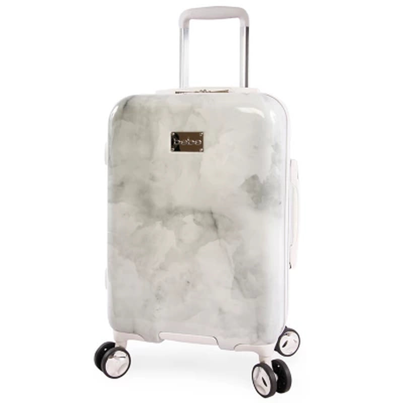 Bebe Lilah 2-Piece Hardside Luggage Set, Silver Marble