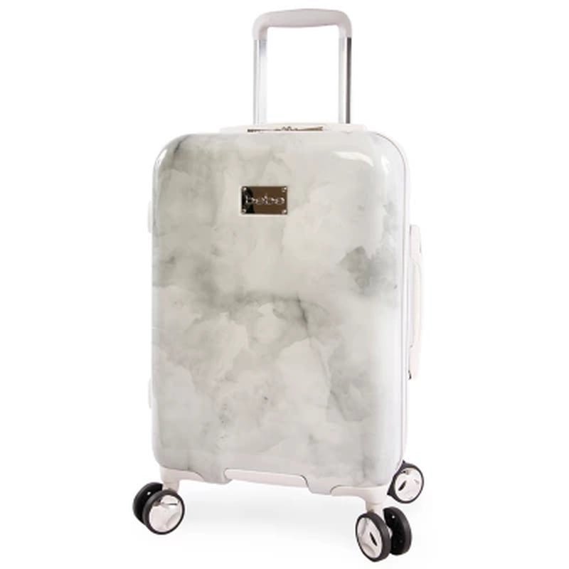Bebe Lilah 2 - Piece Hardside Luggage Set, Silver Marble - Top Travels