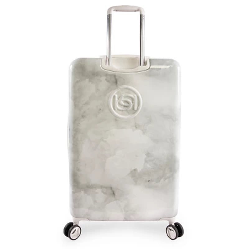 Bebe Lilah 2 - Piece Hardside Luggage Set, Silver Marble - Top Travels