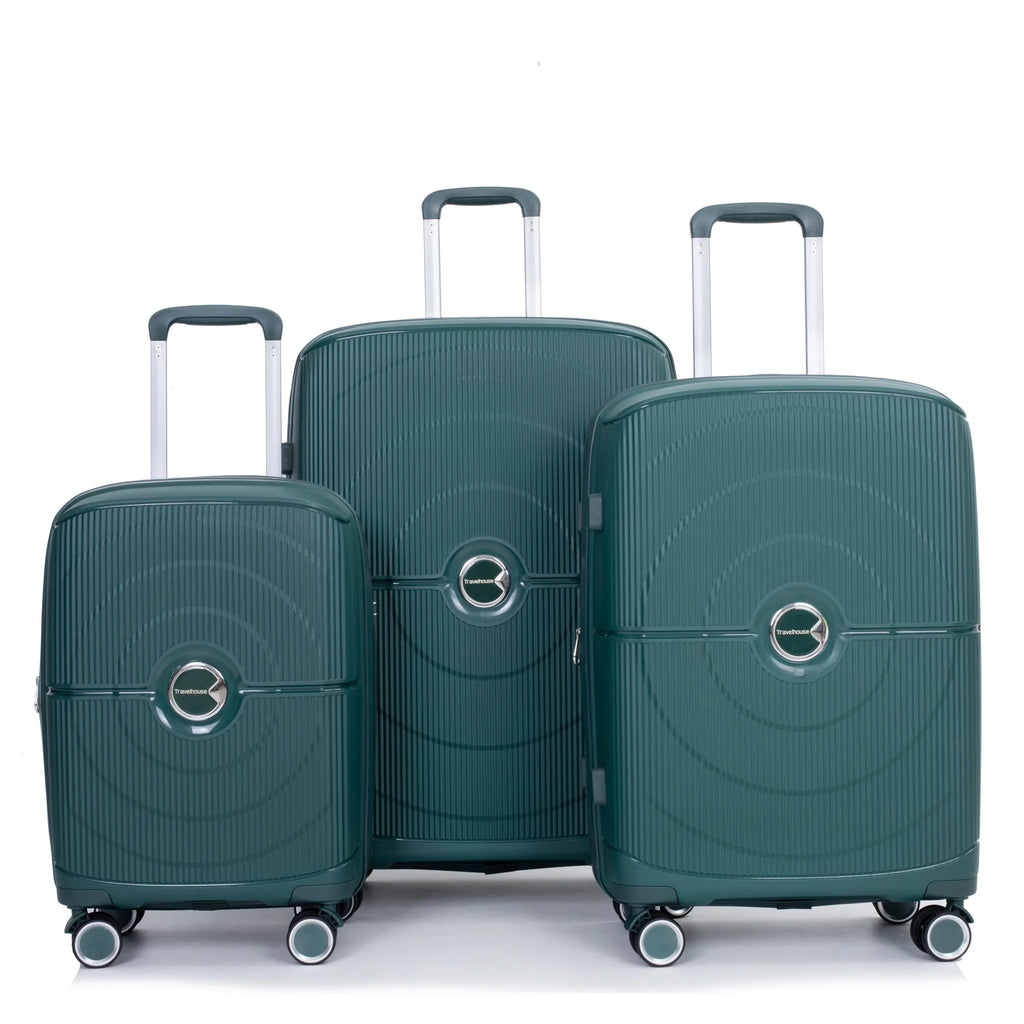 3-Piece Lightweight Hardside Luggage Set - 20", 24", 28" Expandable with TSA Lock & Spinner Wheels