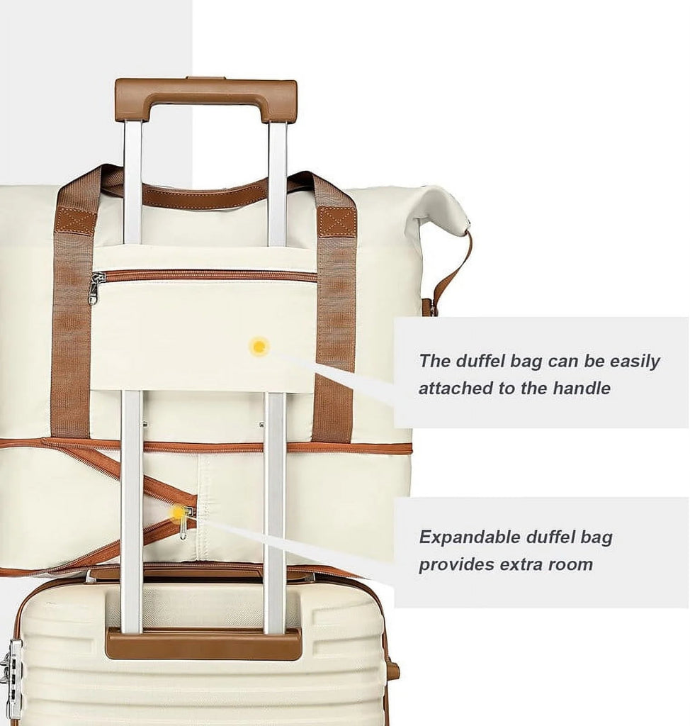 Carry on Luggage 20 - Inch Expandable Luggage, 3 - Piece Hard Shell Luggage Set with TSA Lock - Top Travels