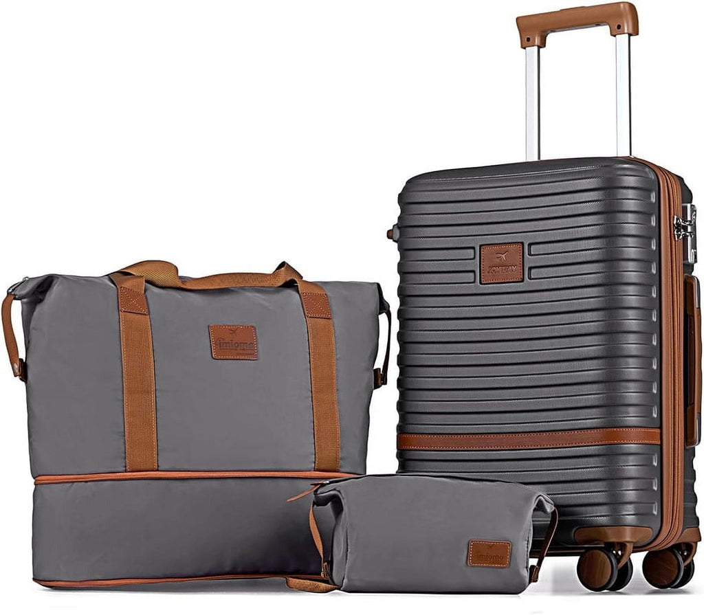 Carry on Luggage 20 - Inch Expandable Luggage, 3 - Piece Hard Shell Luggage Set with TSA Lock - Top Travels