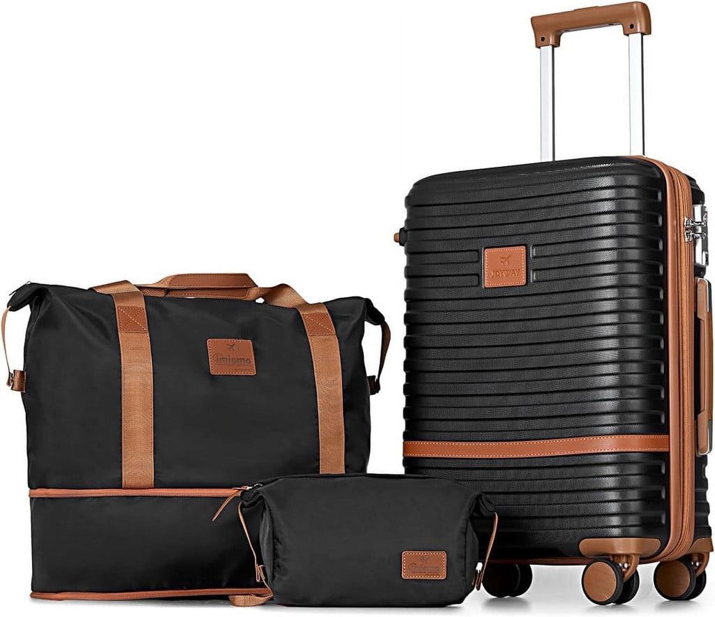 Carry on Luggage 20 - Inch Expandable Luggage, 3 - Piece Hard Shell Luggage Set with TSA Lock - Top Travels
