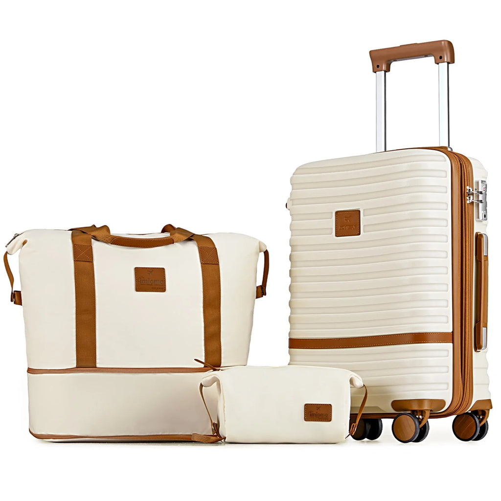 Carry on Luggage 20 - Inch Expandable Luggage, 3 - Piece Hard Shell Luggage Set with TSA Lock - Top Travels