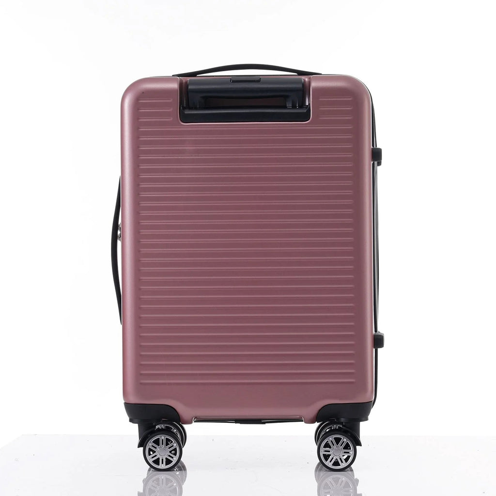 Carry - On Luggage 20 Inch Front Open Luggage Lightweight Suitcase with Front Pocket and USB Port, 1 Portable Carrying Case - Top Travels