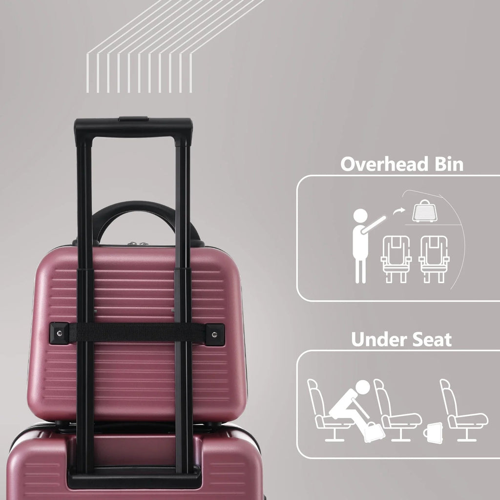 Carry - On Luggage 20 Inch Front Open Luggage Lightweight Suitcase with Front Pocket and USB Port, 1 Portable Carrying Case - Top Travels