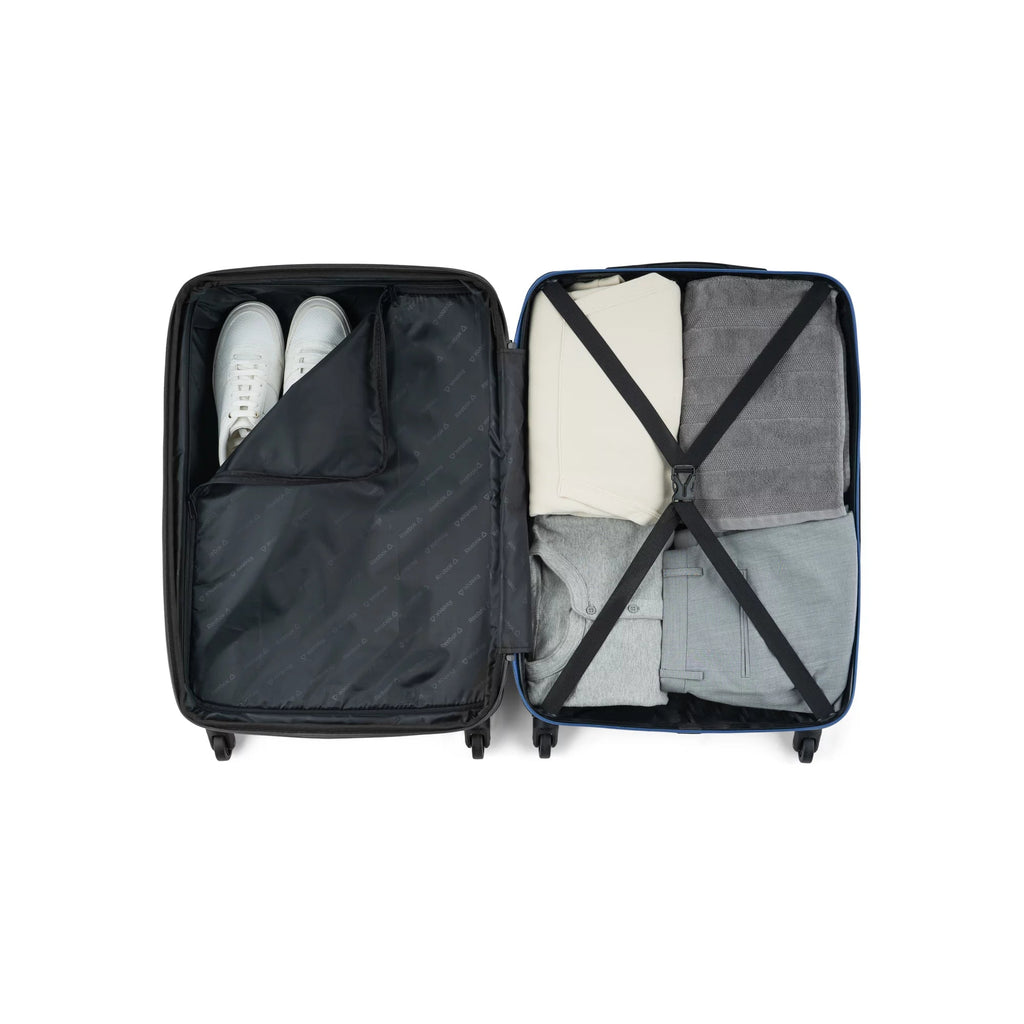 Double Dribble Collection - 3 Piece Hardside Set Luggage Nested - ABS (Carry - On, 24", 28") - Top Travels