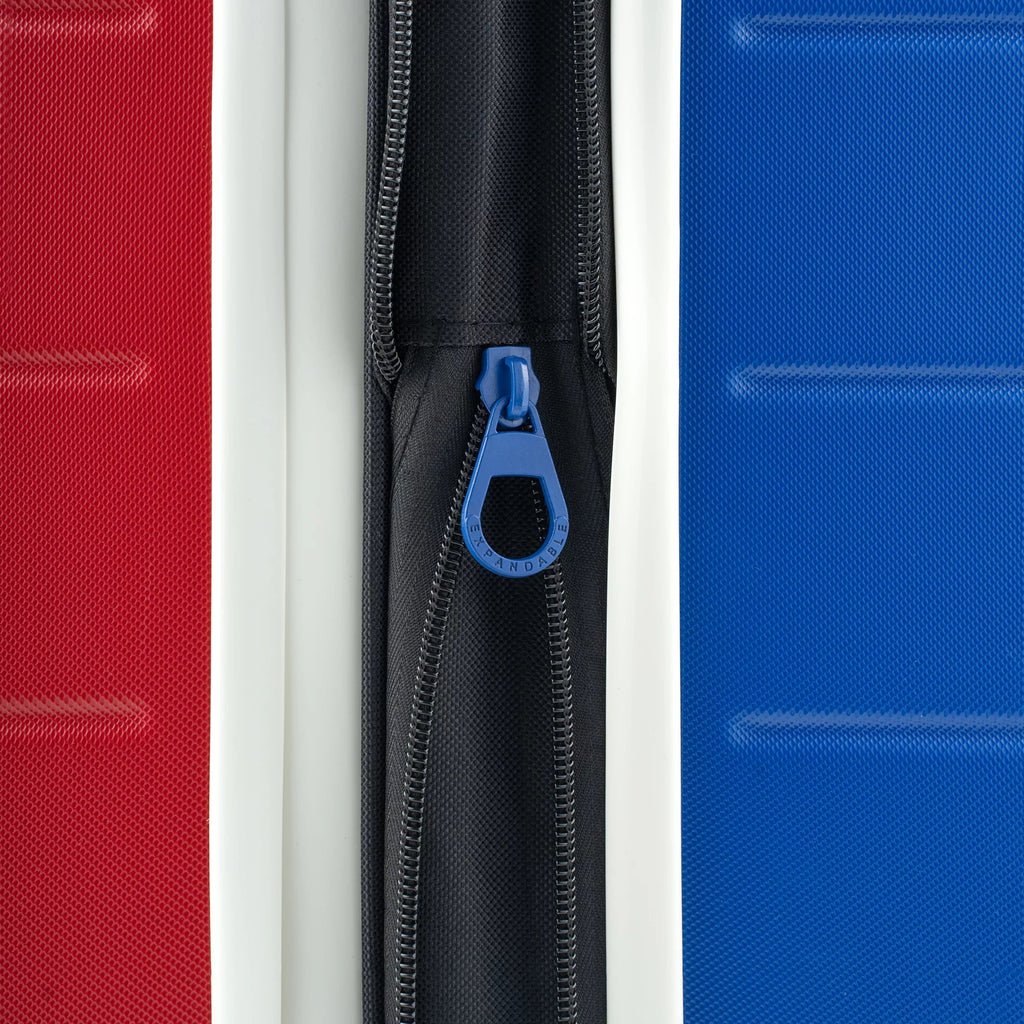 Double Dribble Collection - 3 Piece Hardside Set Luggage Nested - ABS (Carry - On, 24", 28") - Top Travels