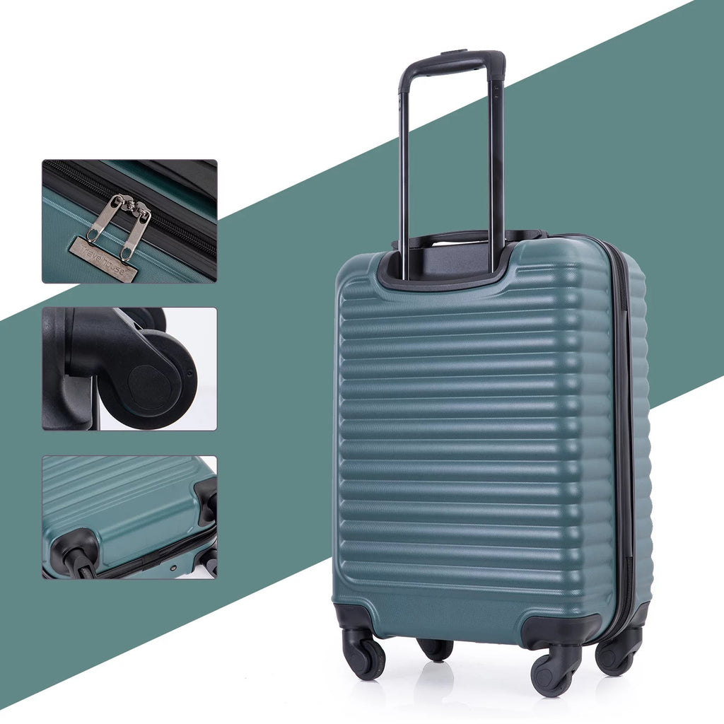 Hardshell Carry on Luggage 20" Lightweight Hardside Suitcase with Silent Spinner Wheels - Top Travels