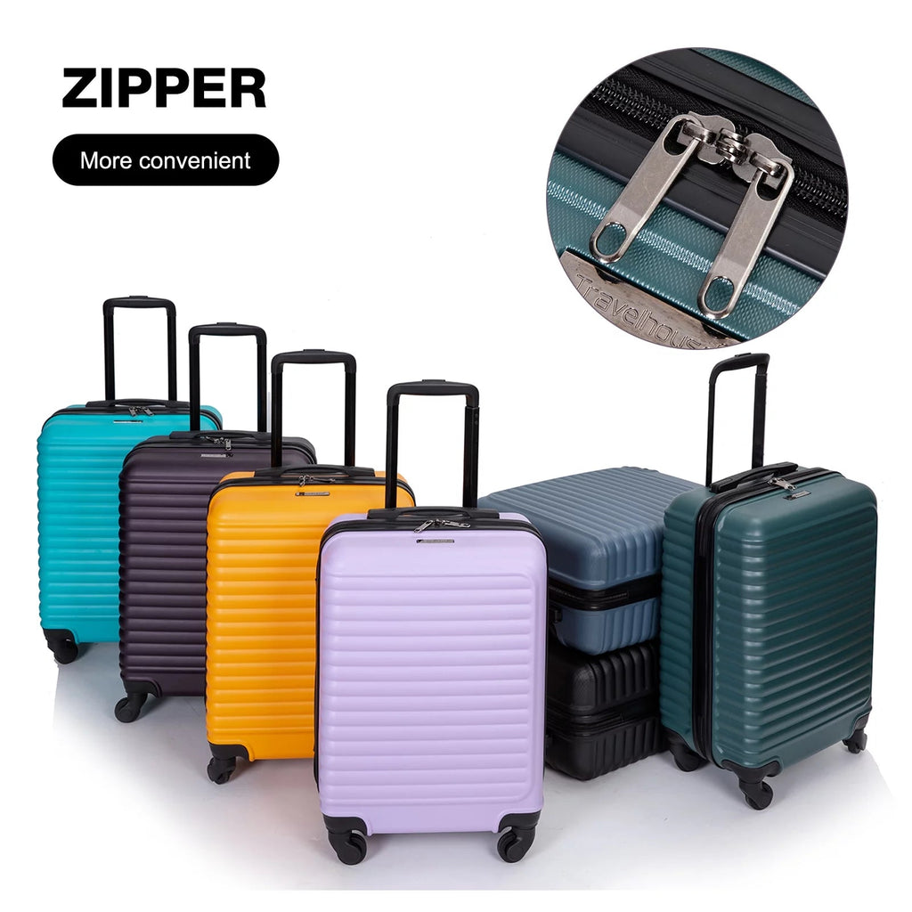 Hardshell Carry on Luggage 20" Lightweight Hardside Suitcase with Silent Spinner Wheels - Top Travels