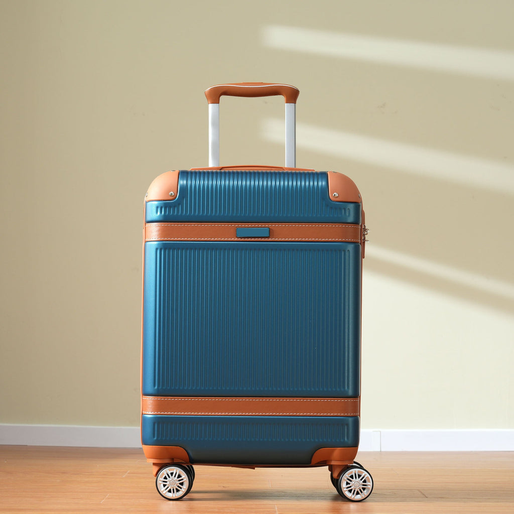 Hardshell Luggage Sets 3 Piece double spinner 8 wheels Suitcase with TSA Lock Lightweight 20''24''28'' - Top Travels