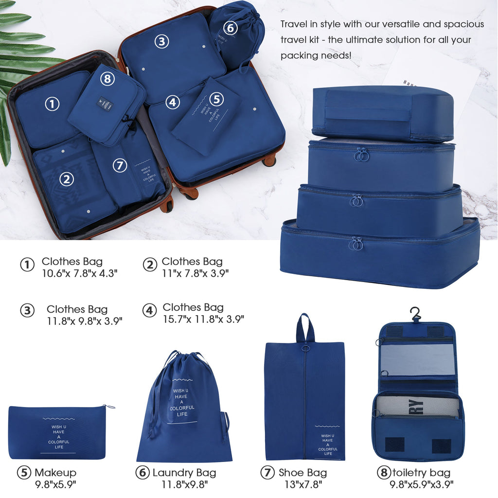Hardshell Luggage Sets 4 pcs + Bag Spinner Suitcase with TSA Lock Lightweight - 16"+20"+24"+28" Luggages - Top Travels