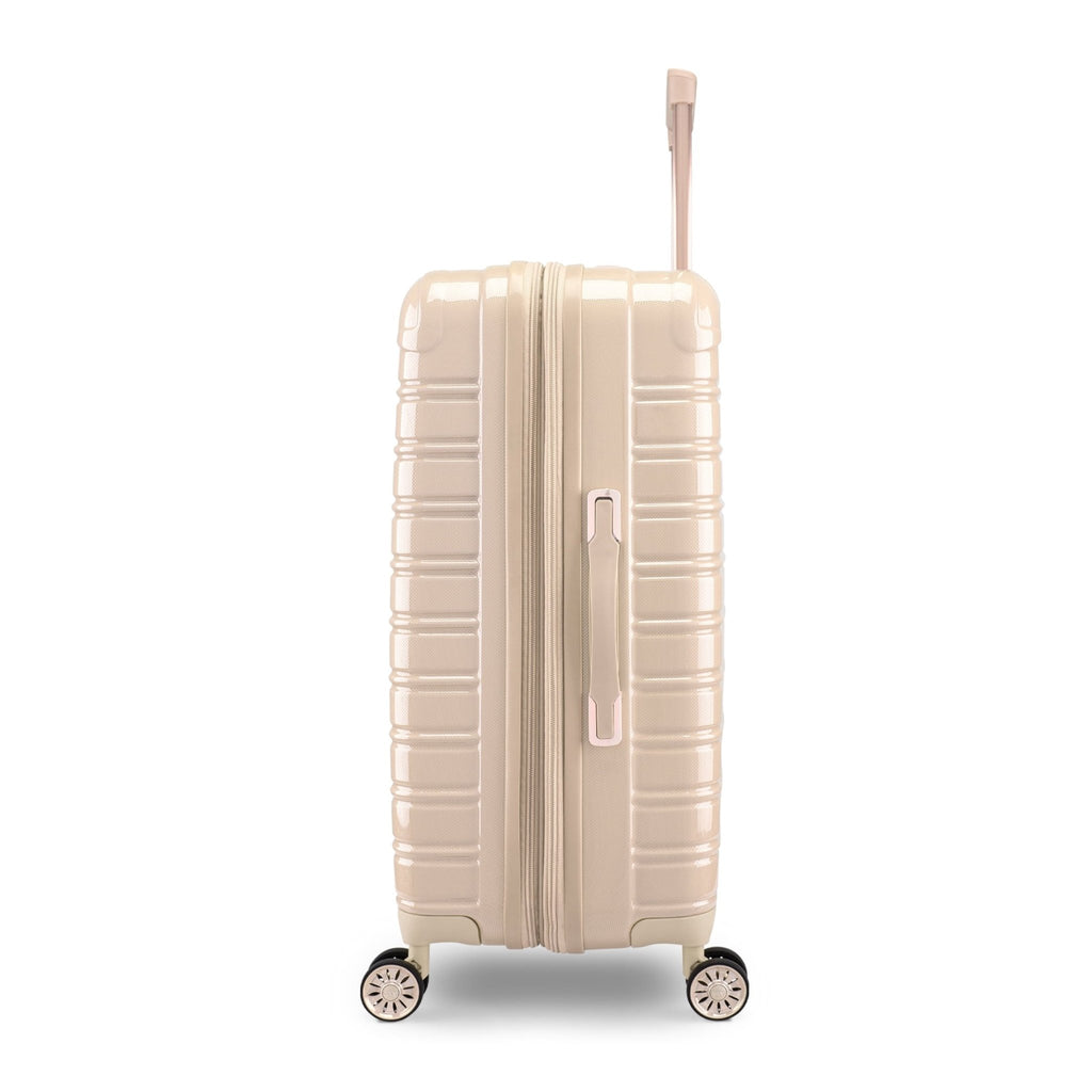 Hardside Luggage Fibertech 3 Piece Set, 20" Carry - On Luggage, 24" Checked Luggage and 28" Checked Luggage, Champagne - Top Travels