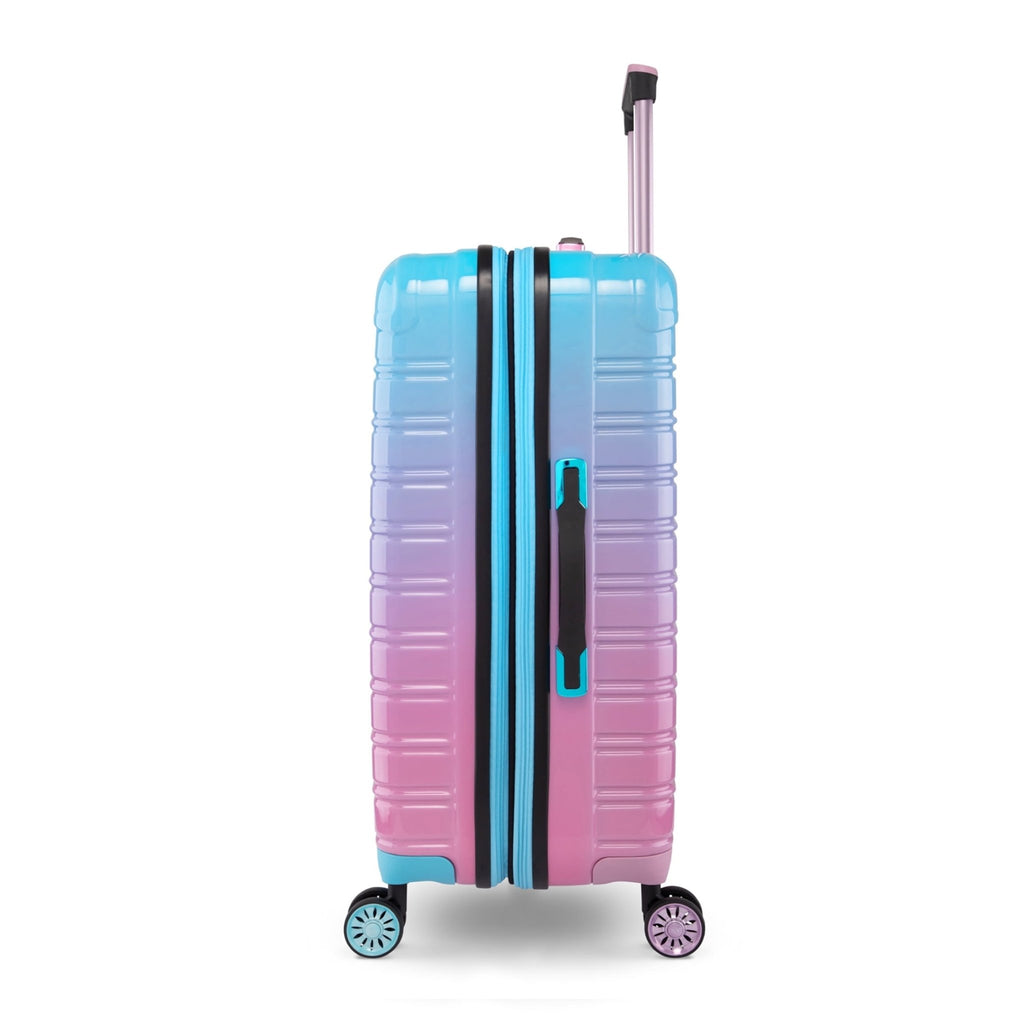 Hardside Luggage Fibertech 3 Piece Set, 20" Carry - On Luggage, 24" Checked Luggage and 28" Checked Luggage, Cotton Candy - Top Travels