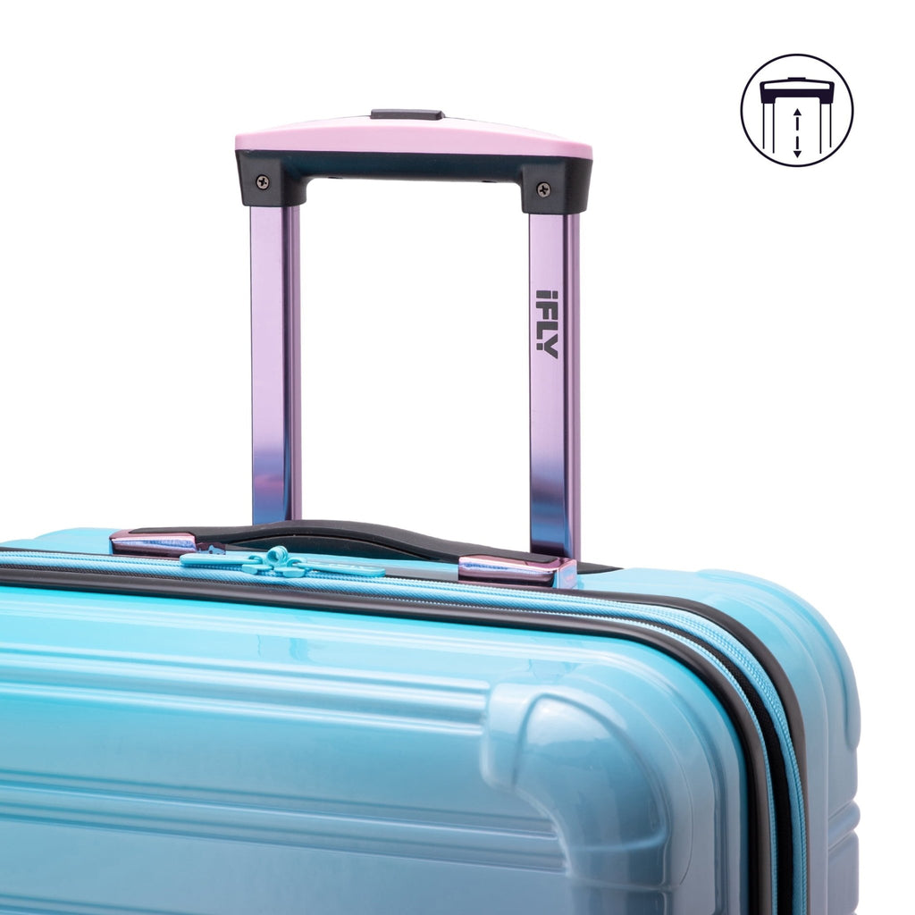 Hardside Luggage Fibertech 3 Piece Set, 20" Carry - On Luggage, 24" Checked Luggage and 28" Checked Luggage, Cotton Candy - Top Travels