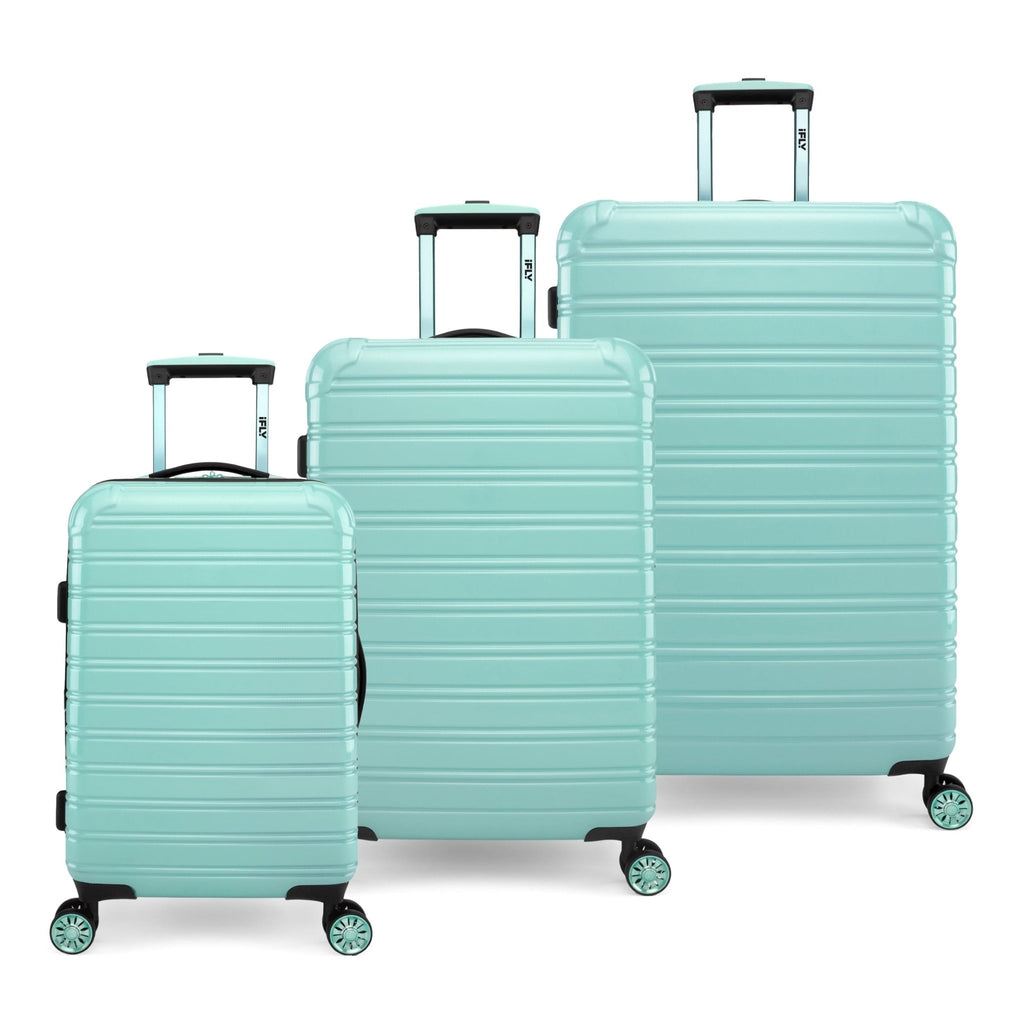 Hardside Luggage Fibertech 3 Piece Set with Double Spinner Wheels, 20" Carry - On Luggage, 24" Checked Luggage and 28" Checked Luggage, Midnight Berry - Top Travels