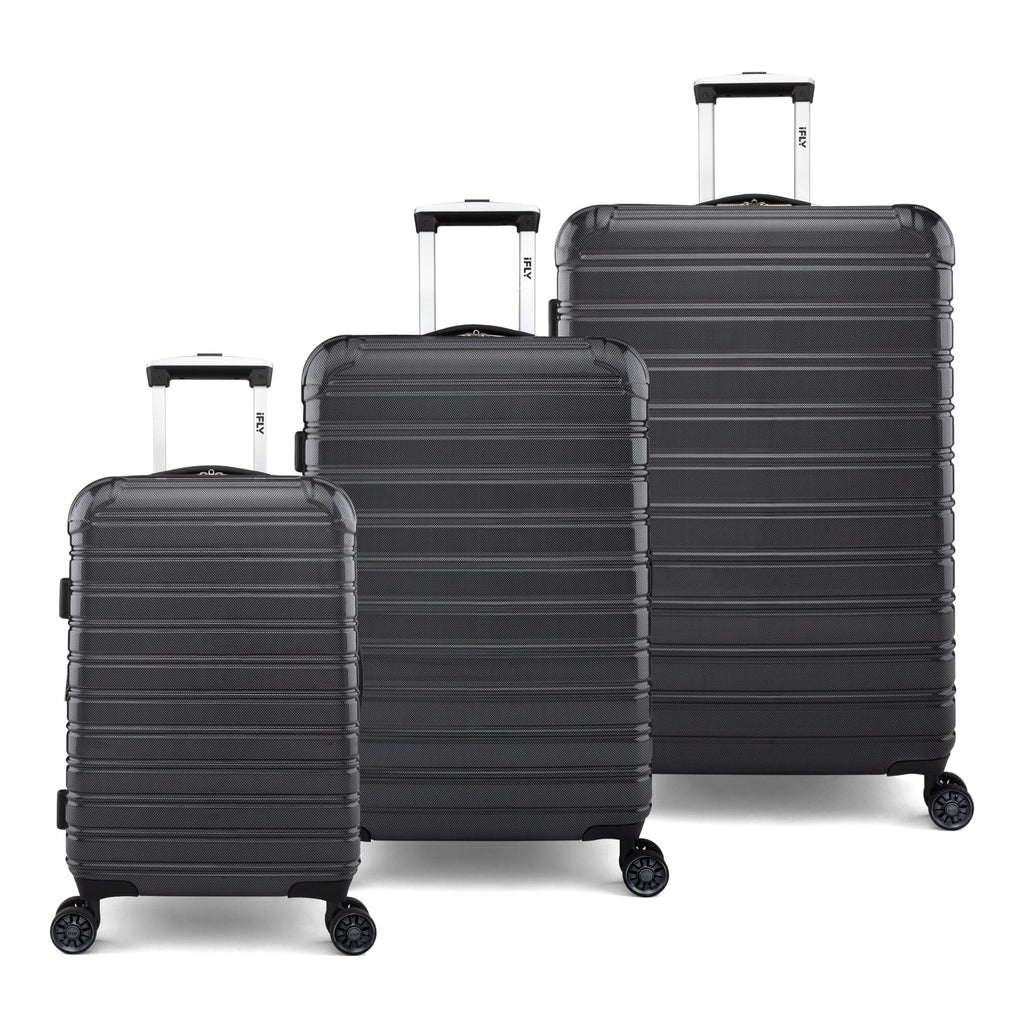 Hardside Luggage Fibertech 3 Piece Set with Double Spinner Wheels, 20" Carry - On Luggage, 24" Checked Luggage and 28" Checked Luggage, Midnight Berry - Top Travels