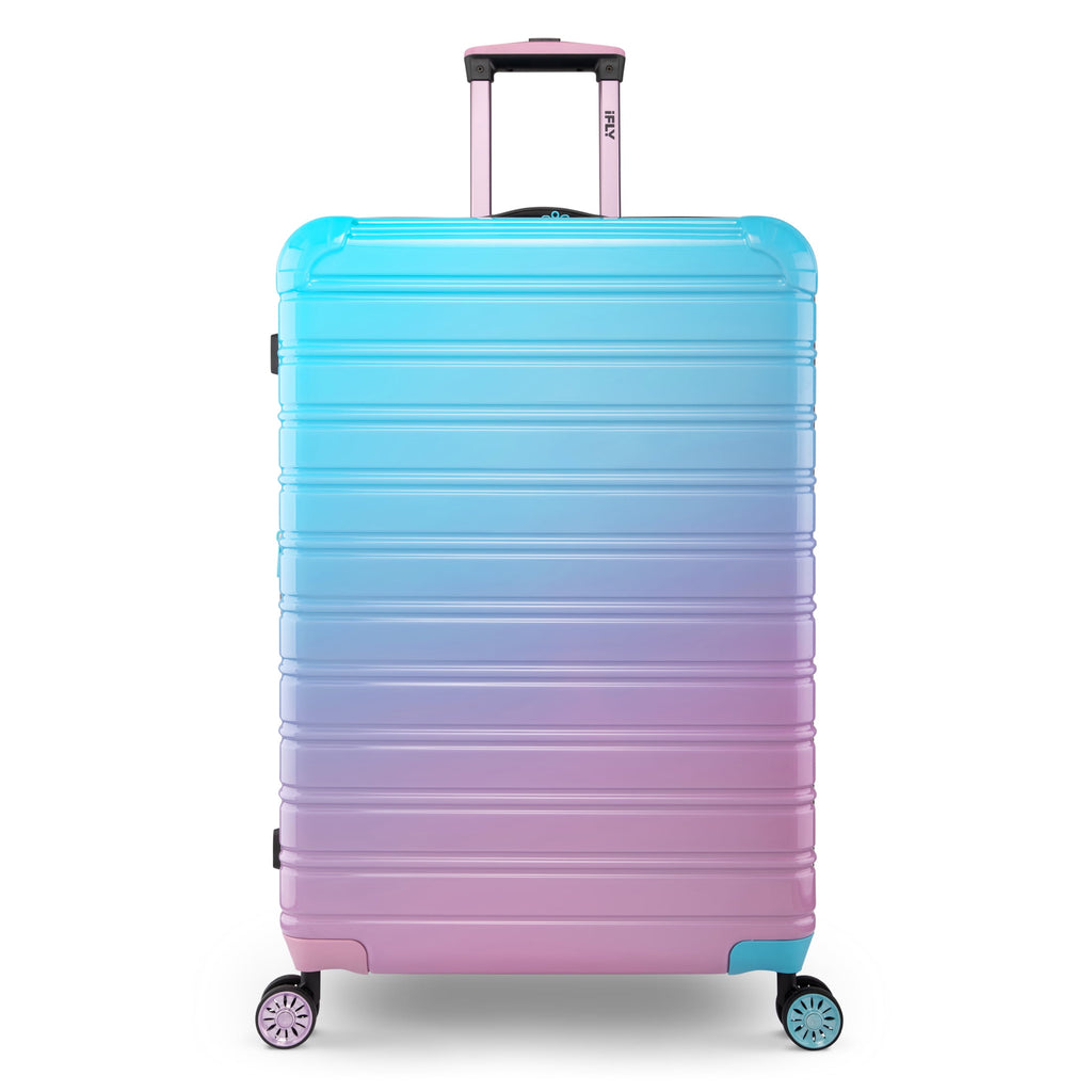 Hardside Fibertech Luggage 28" Checked Luggage, Rose Gold