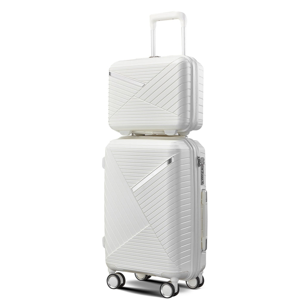 Luggage Sets 4 Piece(14/20/24/28), Expandable Lightweight Suitcase with 4 Double 360 Degrees Mute Spinner Wheels PP Materials Durable TSA Lock Travel Luggage - Top Travels