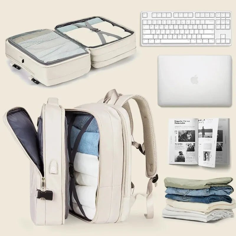 Top Travels™ 40L Waterproof Travel & Hiking Backpack with Anti - Theft and USB Port for Men & Women - Top Travels