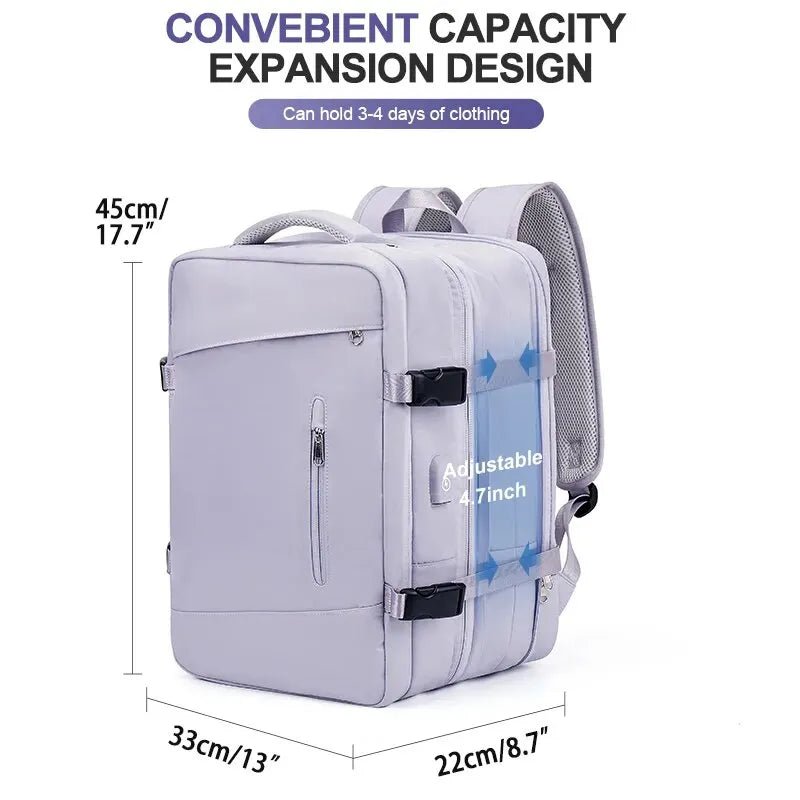 Top Travels™ 40L Waterproof Travel & Hiking Backpack with Anti - Theft and USB Port for Men & Women - Top Travels