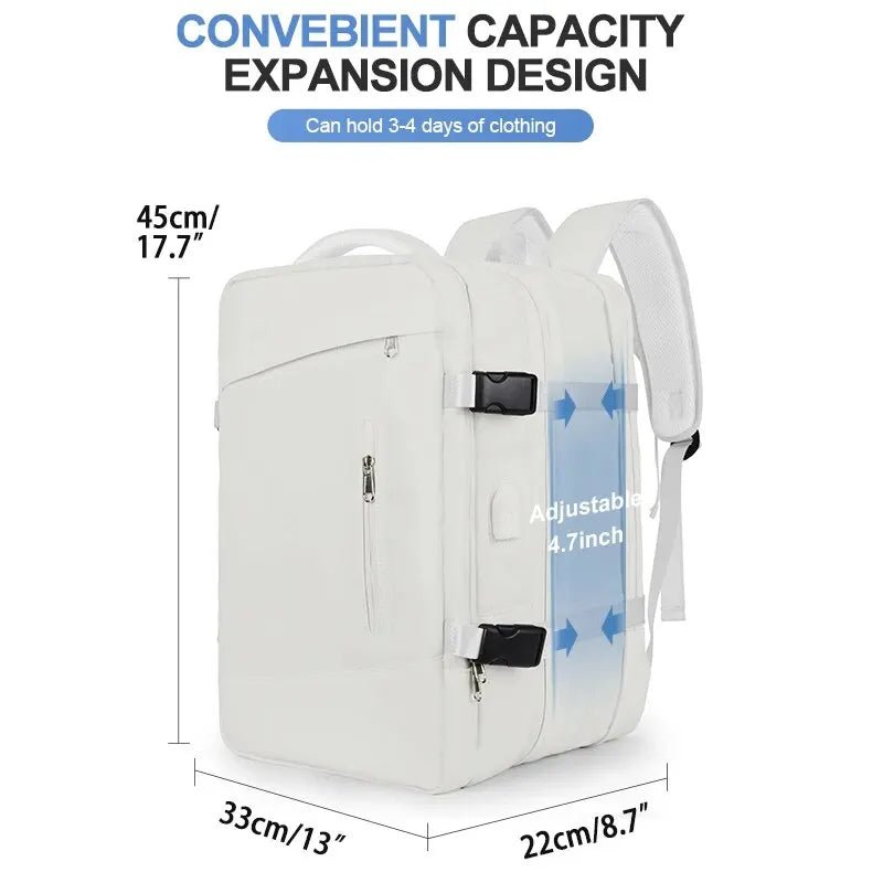 Top Travels™ 40L Waterproof Travel & Hiking Backpack with Anti - Theft and USB Port for Men & Women - Top Travels