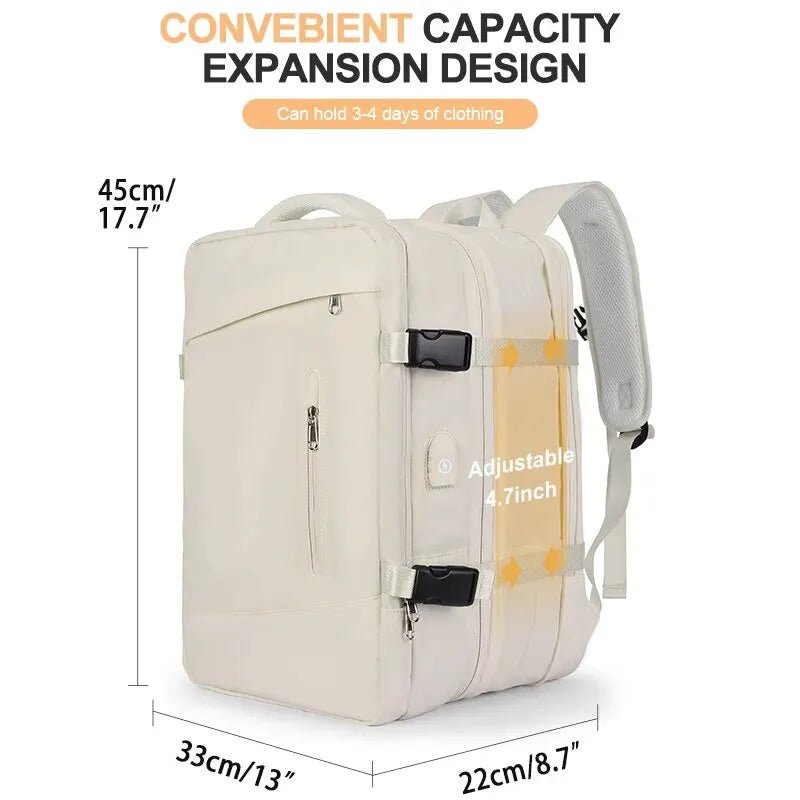 Top Travels™ 40L Waterproof Travel & Hiking Backpack with Anti - Theft and USB Port for Men & Women - Top Travels