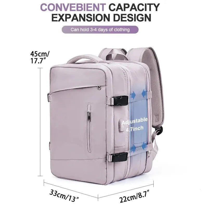 Top Travels™ 40L Waterproof Travel & Hiking Backpack with Anti - Theft and USB Port for Men & Women - Top Travels